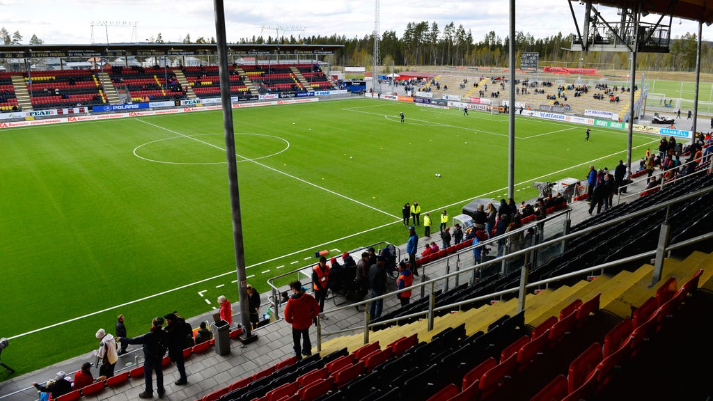 Brand på Jämtkraft Arena, hemmaarena för allsvenska Östersunds